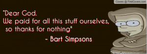Bart Simpsons Quote Profile Facebook Covers