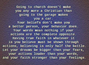 Going to Church Doesn't Make You Quote