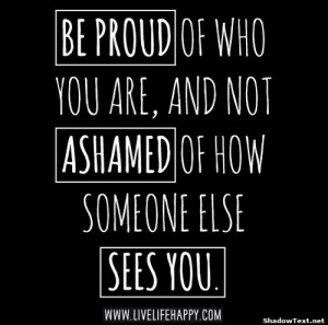 don t let others shame you