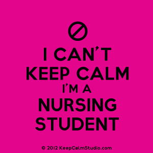 Can't Keep Calm I'm A Nursing Student' design on t-shirt, poster ...