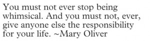 Mary Oliver quote