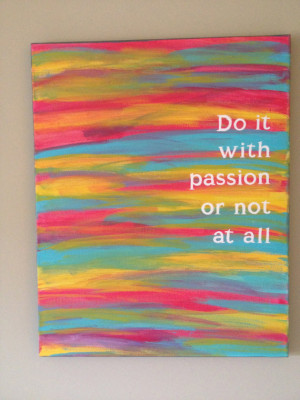 Cute Canvas Painting with Quote