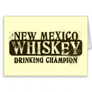 New Mexico Whiskey Drinking Champion Cards
