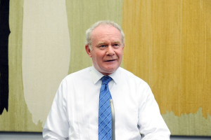 Martin McGuinness speaking in London Picture Malcolm McNally