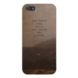 Inspirational Quotes Nature Photo Music Quote iPhone 5 Case