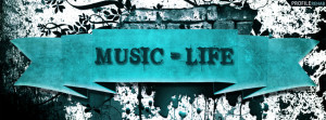Music = Life Quote Facebook Cover Preview
