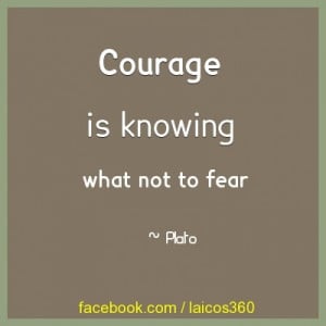Courage is knowing what not to fear #inspirational #quote http://www ...