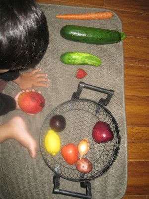 Basket Full of Fruits and Vegetables