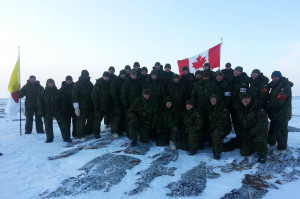 Members of 4 Canadian Division are cheering on the Canadian Olympic ...
