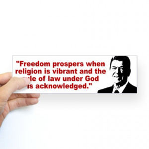 Conservative Gifts > Conservative Auto > Ronald Reagan Quotes Sticker ...