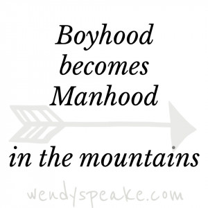 When boyhood turns to manhood - Wendy Speake