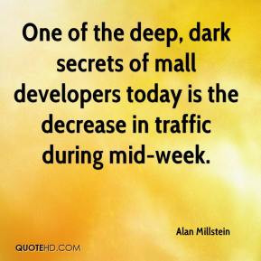 One of the deep, dark secrets of mall developers today is the decrease ...