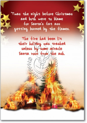 Make Santa Smores Unique Funny Merry Christmas Card Nobleworks