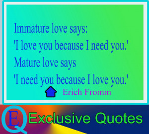 mature, erich fromm,love quotes