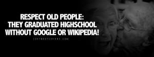 Respect Old People Facebook Cover Photo