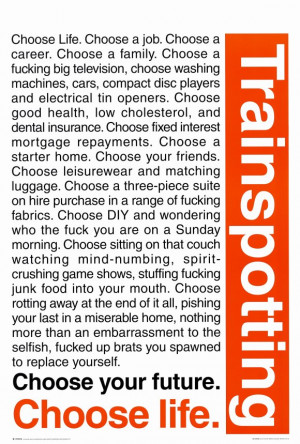 Trainspotting Style B 27 x 40 Inches - 69cm x 102cm Poster Print