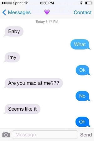 when bae is mad