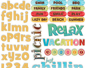 ... Scrapbook Quotes & Sayings - Scrapbooking Titles - Printable - Instant