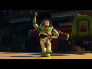 Toy Story 3: Buzz Lightyear resets to Spanish (just lovely)