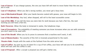 Funny laws in life