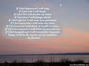 if i feel depressed i will sing if i feel