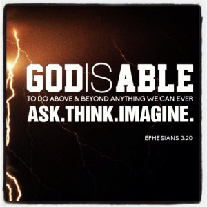God is able!