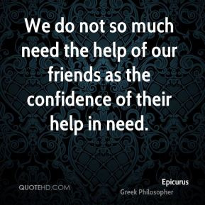Epicurus Friendship Quotes