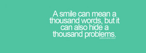 Smile can hide Thousand Problems Facebook Covers for your FB timeline ...