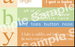 Baby Quotes CUTouts are only available in Bisous' MEGA Baby Kit. Size ...