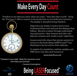 Making Every Day Make Every Day Count | Being LASERFocused™