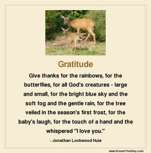Thanksgiving Thoughts - Thanksgiving Words