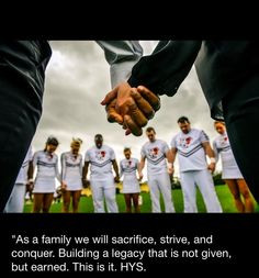 Awesome pic and quote by the 2013 team! 