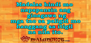... ang ginagawa ng mga tao sa paligid mo hanggang sa itigil na nila ito