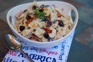 Grilled Chicken Pasta Salad with Kalamata Olives, Capers and Sun Dried ...