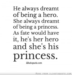 ... princess as fate would have it he s her hero and she s his princess