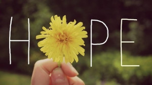 cute, flower, hand, hope, peace, pretty, quote, quotes