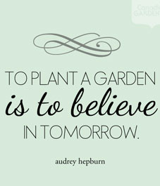Garden Quote, Audrey Hepburn Quote