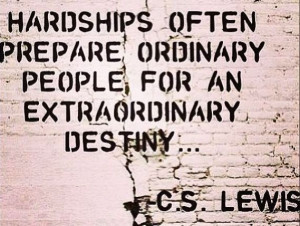 Hardships quote via Carol's Country Sunshine on Facebook