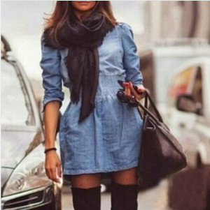 -Jeans-Dress-2014-Vintage-Spring-Autumn-Denim-Dress-Long-sleeve-Denim ...