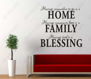 home-family-blessing-Wall-Quotes-decal-Removable-stickers-decor-Vinyl ...