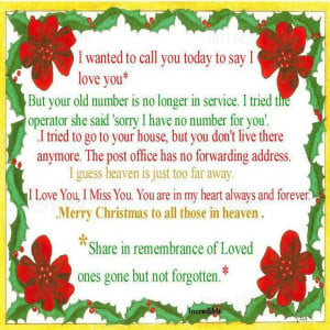 merry christmas to those in heaven inspiration