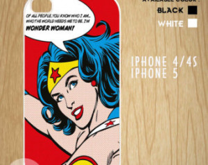 Wonder Woman Quotes Case Available for Iphone 4,iphone 4s case,iphone ...