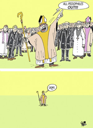 Cartoon: Hypocrites... (medium) by Vejo tagged church,pedophilia,abuse ...