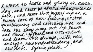 Tips from the Masters: Sylvia Plath
