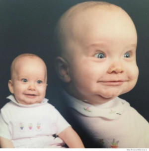 This is absolutely the funniest baby portrait you will see all day ...