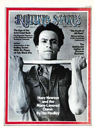 Black Panther founder Huey P. Newton appears on the August 1972 cover ...