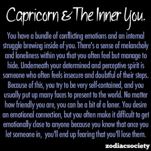 Capricorn and the inner you.