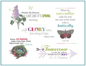 Beginnings Quotes and Word Art for Your Scrapbooking Layouts