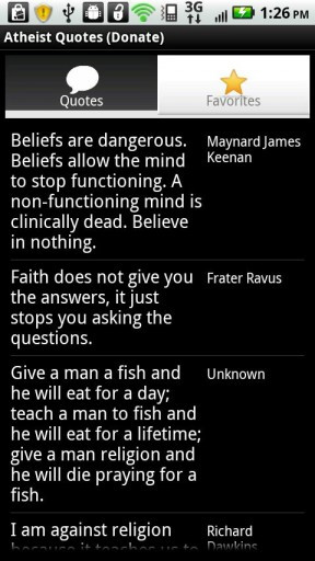 View bigger - Atheist Quotes (Donate) for Android screenshot