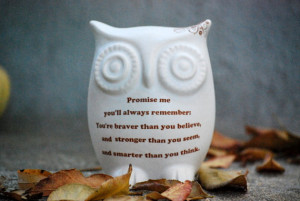 Owl Winnie the pooh quote on mint friendship